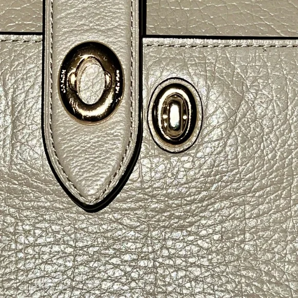 Coach Taupe Leather Satchel. THIS IS A STEAL!! - Picture 3 of 10